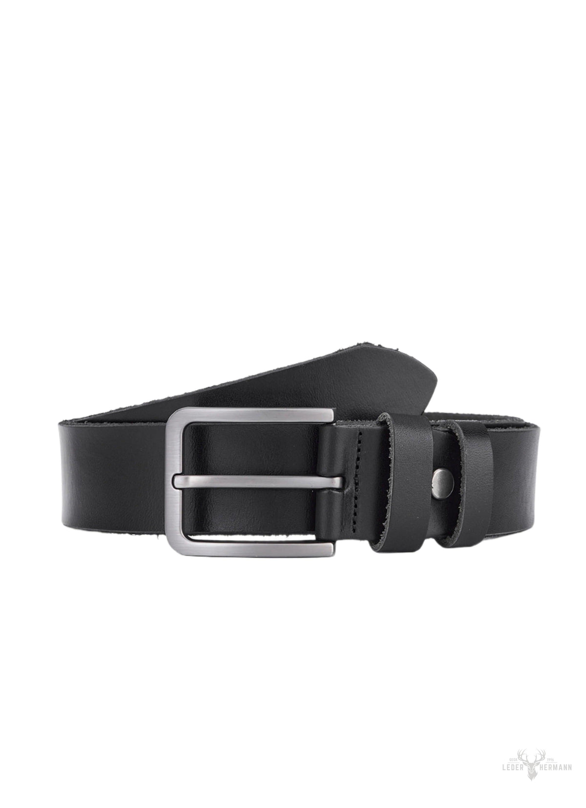 Set of 2 leather belts – black and brown – stylish leather belts for men
