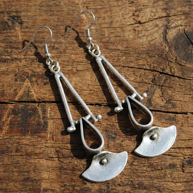 Antique Silver Dangling Earrings
