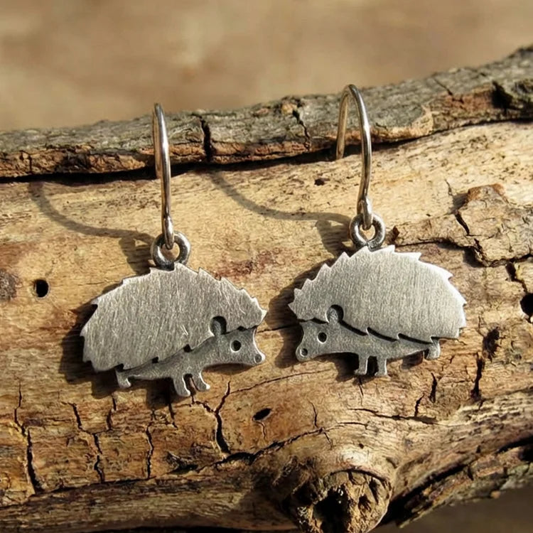Vintage Hedgehog Earrings