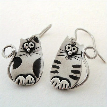 Vintage Creative Cute Cat Earrings