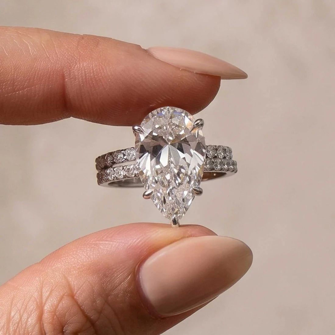 Marquise Cut Wedding Ring Set