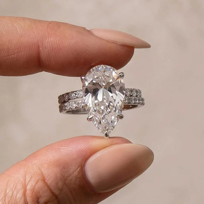 Marquise Cut Wedding Ring Set