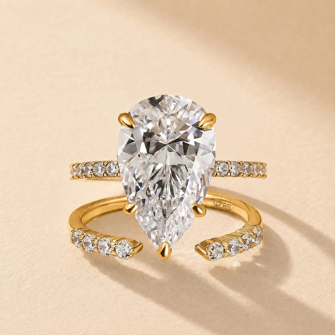 Marquise Cut Wedding Ring Set