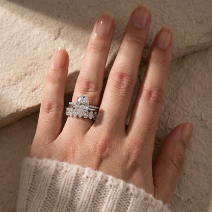 Cushion Cut Wedding Ring Set