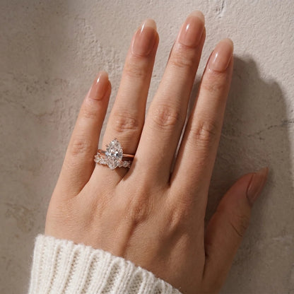 Marquise Cut Bridal Ring Set