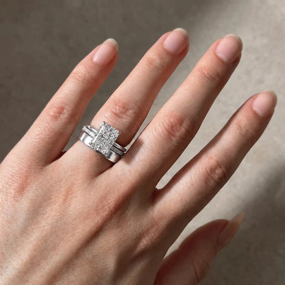 Radiant Cut 3PC Classic Wedding Set