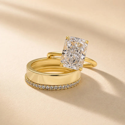 Radiant Cut 3PC Classic Wedding Set
