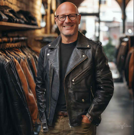 Mystic - Elegant leather jacket for a sophisticated style