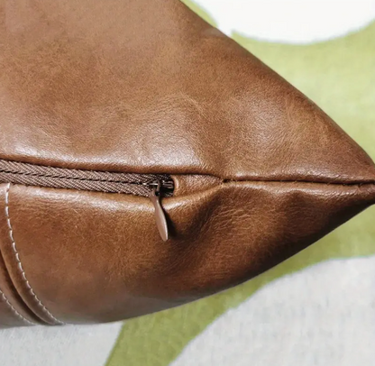 Zarino's leather pillowcase