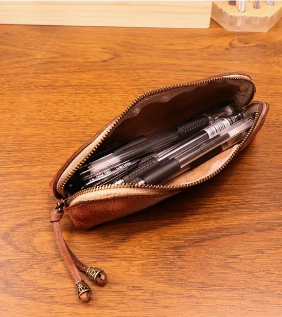 Zarino's leather eyeglass case