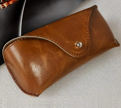 Zarino's leather eyeglass case with robust clip