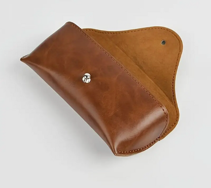 Zarino's leather eyeglass case with robust clip