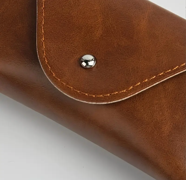 Zarino's leather eyeglass case with robust clip