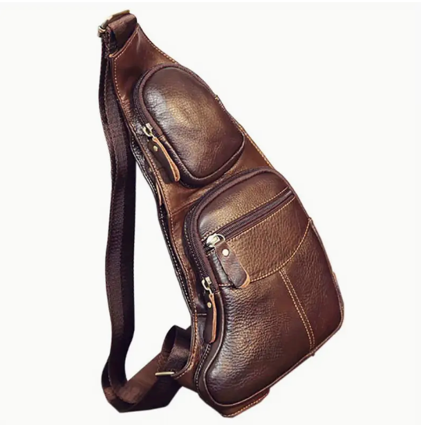 Leather shoulder bag | SYLT