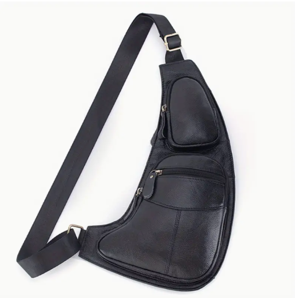 Leather shoulder bag | SYLT