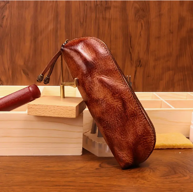 Zarino's leather eyeglass case
