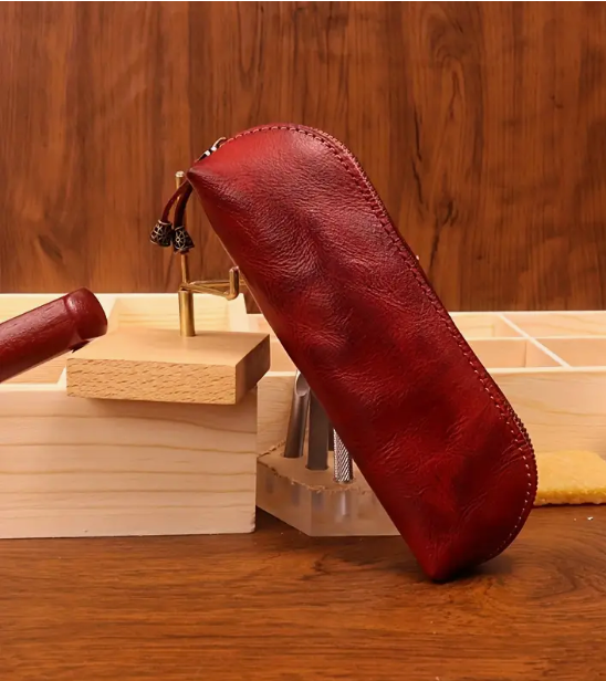 Zarino's leather eyeglass case
