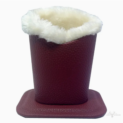 Zarino's glasses stand for the desk