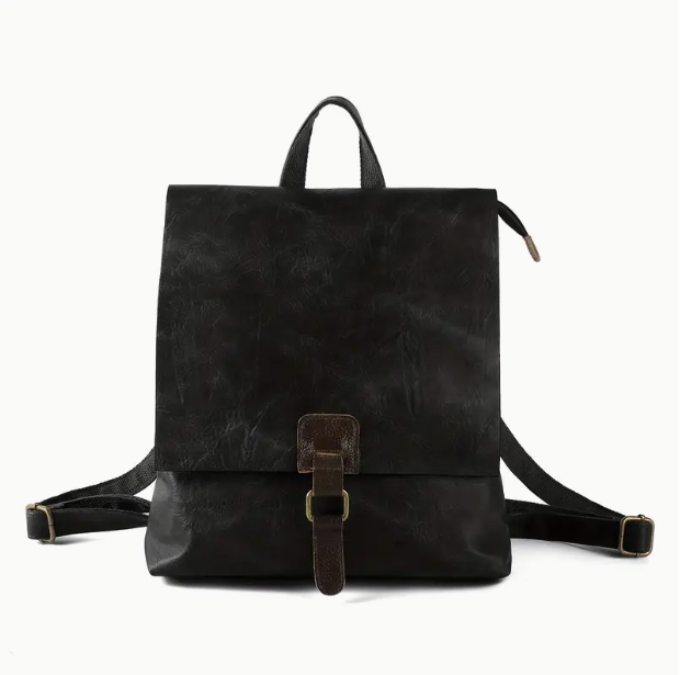 Retro Double Shoulder Bag with Strap