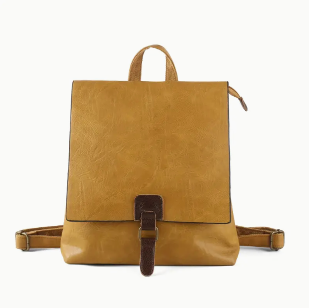 Retro Double Shoulder Bag with Strap