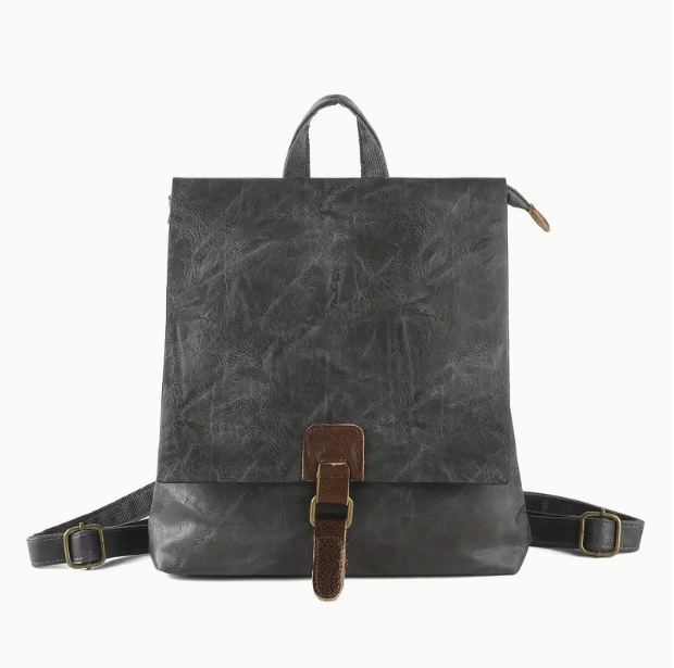 Retro Double Shoulder Bag with Strap