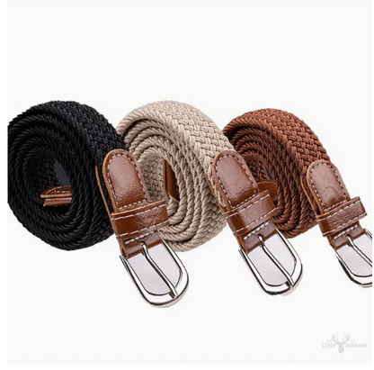 Set of 2/3 Zarino's Flex Leather Belt without holes