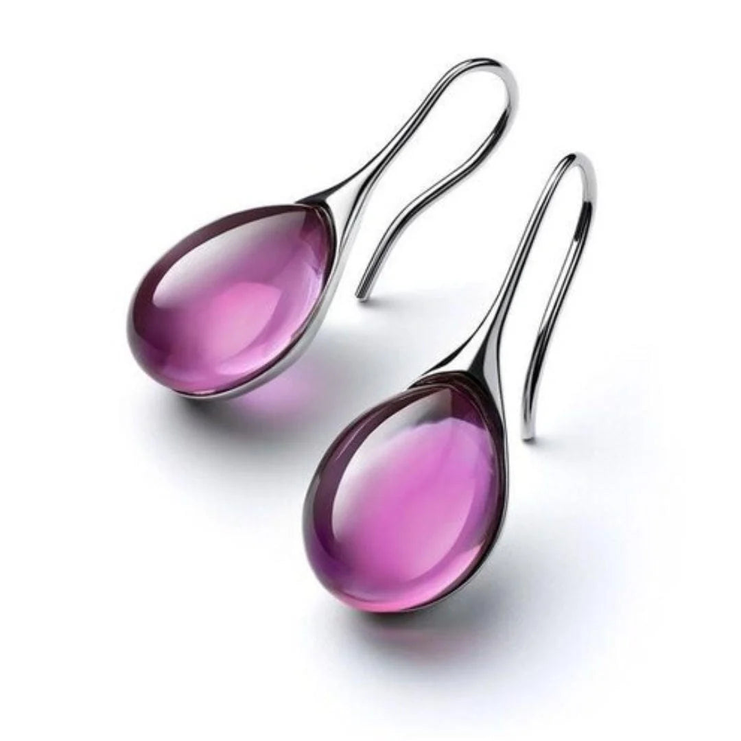 Minimalist Crystal Drop Earrings