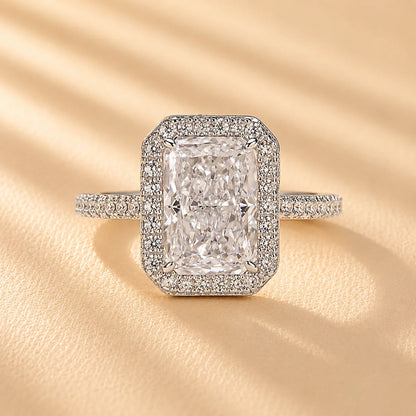 Radiant Cut Vintage Ring For Everyday Wear
