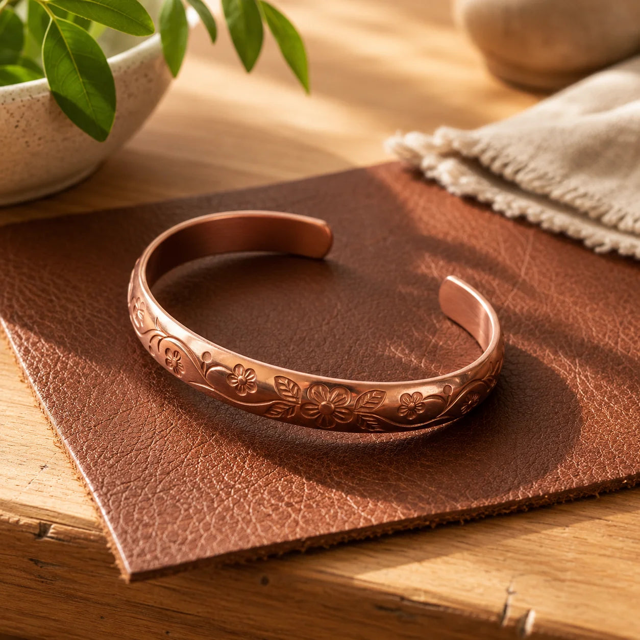 Zarinos's Blossom Copper Bracelet