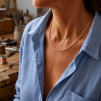 Zarinos's Chain Copper Necklace