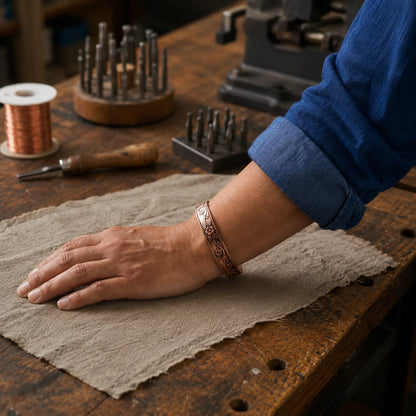 Zarinos's Garland Copper Bracelet