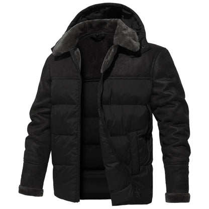 Puffer Cruiser - leather jacket in puffer coat style