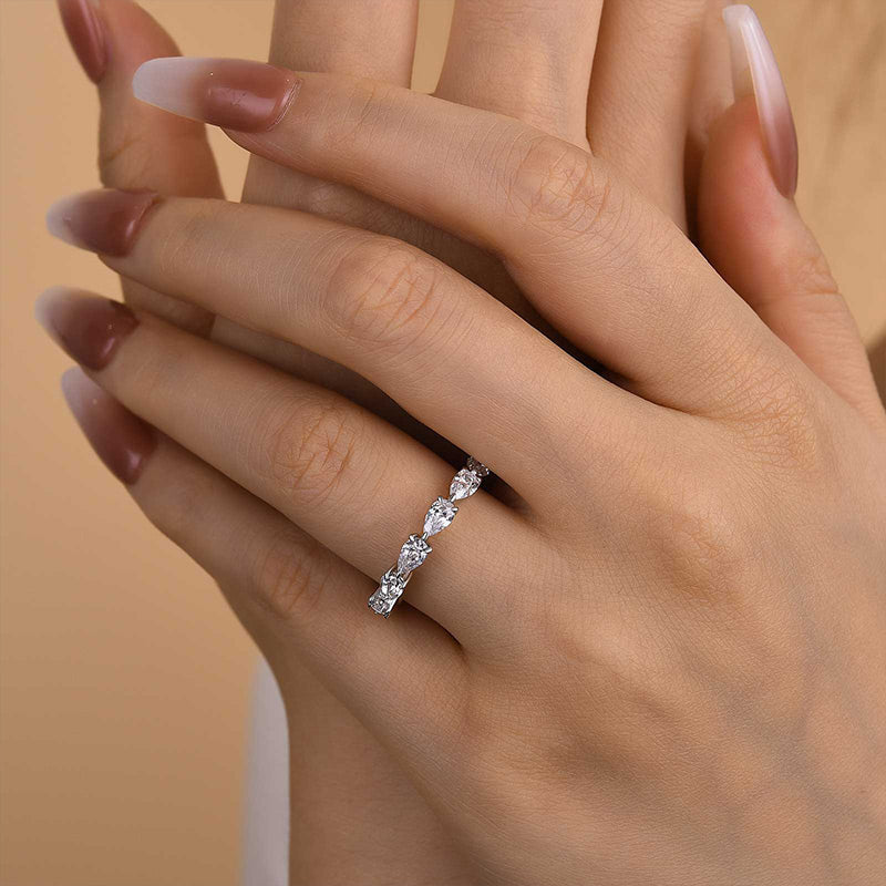 Eternity Pear Cut Wedding Ring