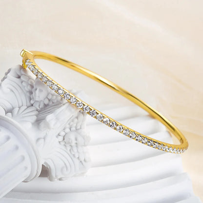 Noble Round Cut Tennis Bracelet for Women