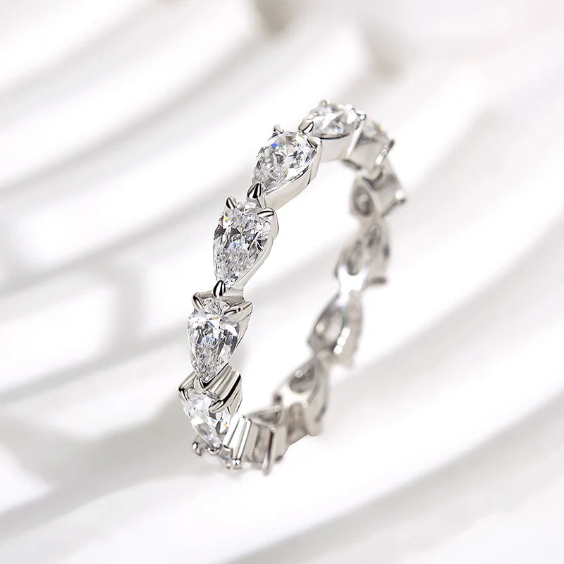 Eternity Pear Cut Wedding Ring