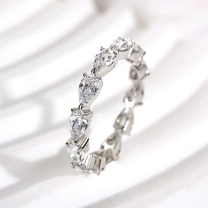 Eternity Pear Cut Wedding Ring