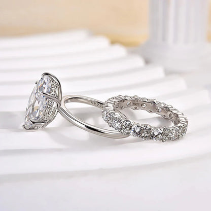 Marquise Cut Bridal Ring Set