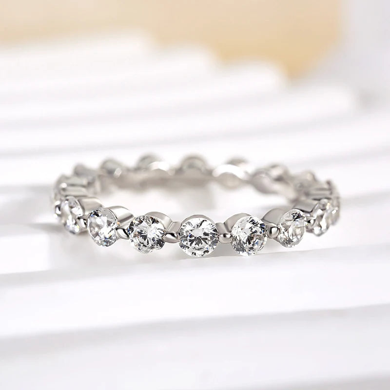 Eternity Round Cut Wedding Band
