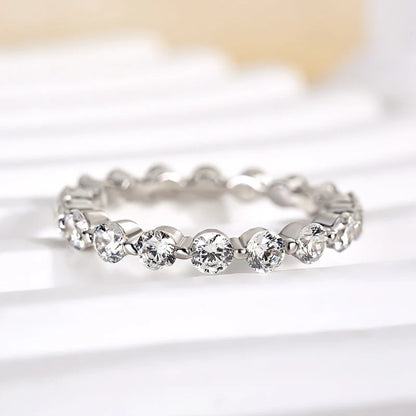 Eternity Round Cut Wedding Band