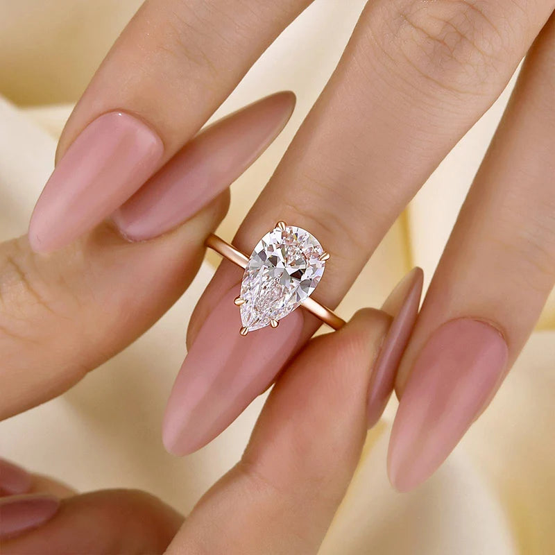 Classic Pear Cut Engagement Ring for Women