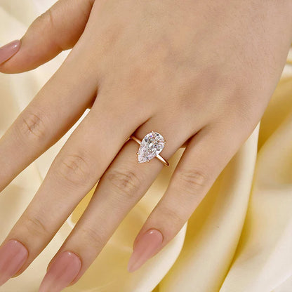 Classic Pear Cut Engagement Ring for Women