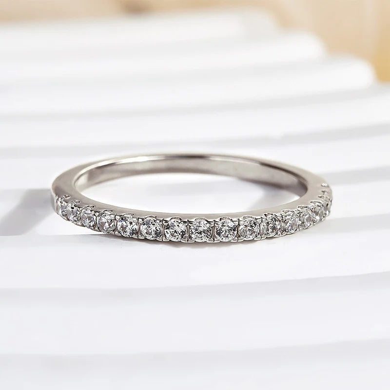 Half Eternity Thin Women's Wedding Band