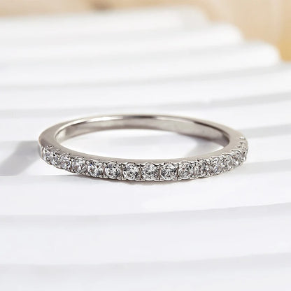 Half Eternity Thin Women's Wedding Band