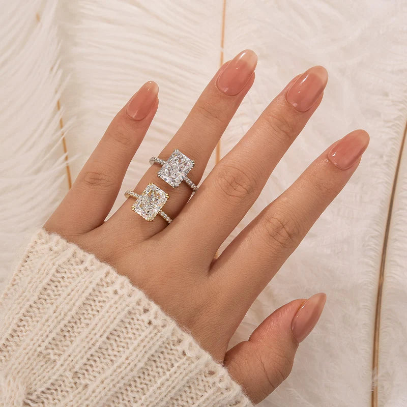 Radiant Cut Travel Ring For Women