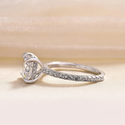 Princess Cut Sparkle Square Engagement Ring