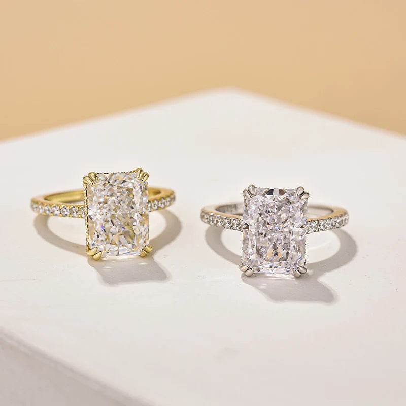 Radiant Cut Travel Ring For Women