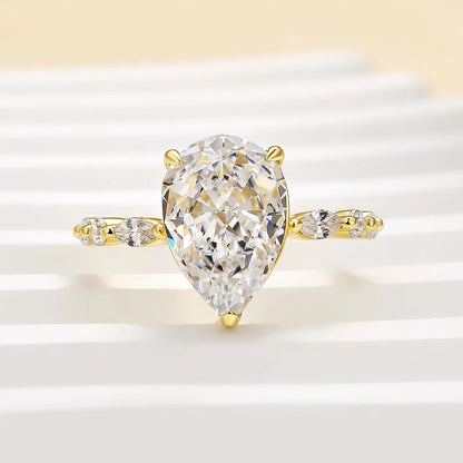 Pear Cut Sparkle Ring