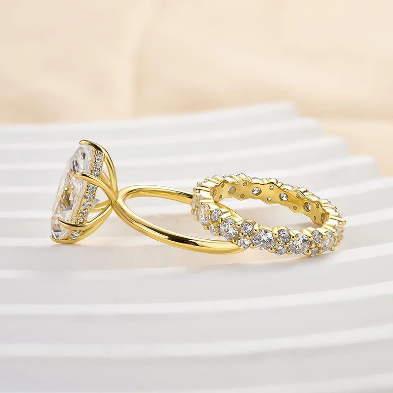 Marquise Cut Bridal Ring Set