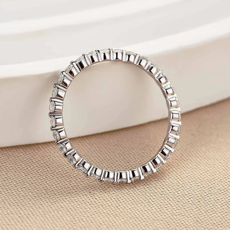 Round Cut Full Eternity Classic Ring