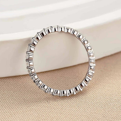 Round Cut Full Eternity Classic Ring